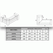 Bureau d'accueil lumineux Valde avec rangements intégrées - MDD - Blanc brillant, Gauche, 191_2