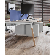 Bureau  mélaminé avec pieds  panneaux, métal ou bois : la solution idéale pour aménager vos espaces professionnels_2