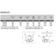 Conik pendular distributeur d'engrais - Niubo - largeur de travail 6-15 m - châssis galvanisé et trémie conique en polyéthylène_2
