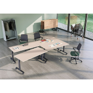 Table de réunion compacte et fonctionnelle pour environnements professionnels_2