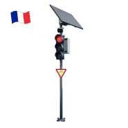 Feu récompense tricolore - Alimentation solaire autonome - Feu intelligent pour réguler la vitesse_2
