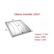 Citerne incendie compacte et résistante aux températures extrêmes