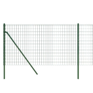 Vidaxl clôture en treillis métallique vert 1,1x10 m acier galvanisé 154050_2