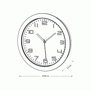 Horloge radio pilotée noire_2