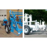 Porte-touret freinée avec freinage à inertie et charge de 3500 kg