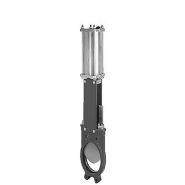 Vanne guillotine type A - Ako Innovations SAS - corps monobloc avec montage entre brides étanche d'un côté_2