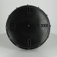 Couvercle Mauser Ø 220 noir plein_2