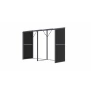 RB 280110 AL - Cache-conteneurs et abris poubelle Foresta - L 281 x l 100 x H 193/210 cm - Multifonction en acier et polycarbonate anti-UV_2