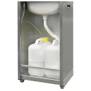 Lave-mains en inox autonome avec distributeurs de savon et de serviettes_2