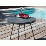 Table basse Flower - acier - grise_2