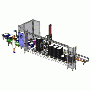 Dépileur - Comea - structure inox sur roulettes, pour barquettes, sacs et caisses_2