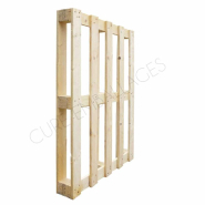 Palette standard légère   -  1200 X  800 LG 3 semelles - 5 planches - Disponible en recyclée ou neuve_2