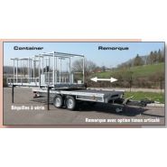 Remorque RCM108 avec plancher bois antidérapant 18 mm