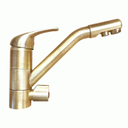 Robinet de cuisine mitigeur 3 voies dauphin laiton_2