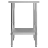Vidaxl table de travail de cuisine 60x60x85 cm acier inoxydable 51184_2