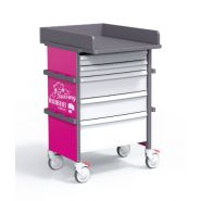 PP-CHARNURV1 - Chariot médical Allibert Medical - 30kg - Compact, modulable, avec système Easy Mov et Easy Clean_2