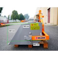 Pri-140-l - godets à basculement hydraulique - deleks - largeur total : 1500.0 mm_2