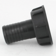 Raccord annelé - Droit - avec écrou - F 1