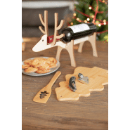 Spatule en bambou - Découpe sapin de Noël - Couleur naturelle - 24g_2