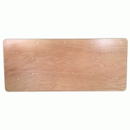 Table pliante polyvalente en bois avec jonc PVC de protection