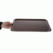 Plateau stratifié lisse Capri Cambro acajou 460mm_2