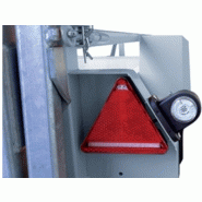 Porte-engins avec timon double articulation et anneau BNA