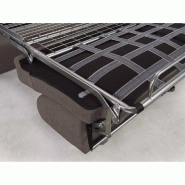 Canapé convertible express Night Bultex 140x14x195 cm - Polyuréthane taupe - Matelas 14 cm haute résilience_2