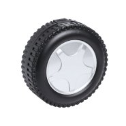 Set d'outils - 20 pièces dans un étui en plastique en forme de roue de voiture - couleur noire_2