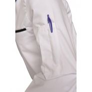 Alexmlp000 - Veste de cuisine SNV - manches longues, col noir, coton/poly 50/50_2