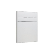 Armoire lit escamotable Genius Sofa - Blanc Mat Canapé Gris - Couchage 140x200 cm avec ouverture assistée_2