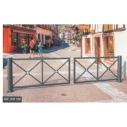 Barrière tournante décorative de maîtrise d'accès - 203129 - Longueur 2010 mm - Tube acier et système pivotant_2