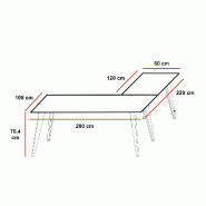 Bureau d'angle Pigreco Up - Martex - Jaune, 200 x 220 cm_2