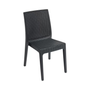 Chaise en résine SELENE - Stamp - Polypropylène tissé - Utilisation intérieure et extérieure - Empilable par 8_2