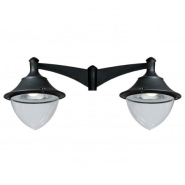 Luminaire extérieur pour mât 2 bras Gunther-48 - IP65 - E27 2x70W - Noir_2