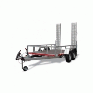 Remorque porte-engins Tema Builder 2 - PTAC 3000 kg - 2 essieux, roues 165R13C_2