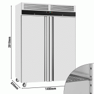 Armoire réfrigérée positive inox 2 portes - GN 2/1 - 960 L | GGM_2