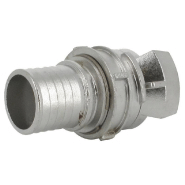 Demi-raccord symétrique avec verrou - DN 40 mm - Embout annelé Ø 40 mm - Inox_2