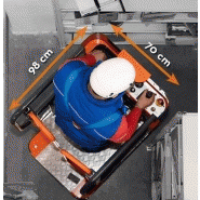 Nacelle automotrice Minilev E5 Move - compacte 70cm de largeur - hauteur de travail 5,15m - 200kg de charge_2