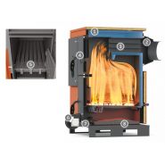 Chaudière bois Sirio s25 avec échangeur de chaleur autonettoyant