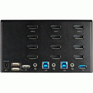 Switch KVM 2 Ports Quadruple àÉcran DisplayPort - 4K 60Hz UHD HDR - Concentrateur KVM 4K DP 1.2 avec_2