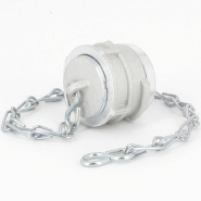 Bouchon avec verrou + chainette Ø 25 mm - Alu_2