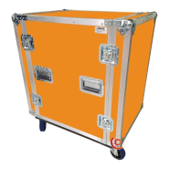 Flight case 14U rack 19 pouces - contreplaqué finition phénolique ou vinyle, roulettes en option_2