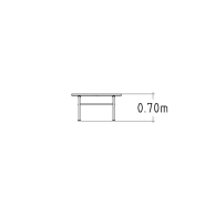 Table publique Ekeby - Hags - Hardwood/galvanisé - 8058447 - Montage 1h - 1300x660x710mm_2