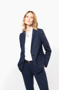 Veste blazer femme - Kariban Premium - Réf: PK6050 - coupe ajustée avec poches passepoilées et doublure ton sur ton_2