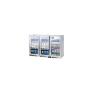 Arrière-bar 3 portes vitrées inox - 320L - Thermostat électronique - Éclairage LED - C3BI_2