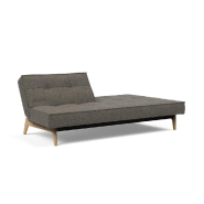 Canapé convertible Innovation Living Splitback Eik - 115x200 cm - Tissu Flashtex Dark Grey - Pieds en chêne massif_2