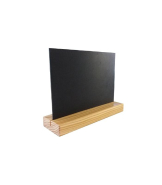 Porte menu de table en bois avec ardoise A5 - Lot de 2 - Référence : PFN57PINA5_2