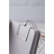 Marque-page en acier inoxydable avec ruban argenté - Carte de vœux personnalisable_2