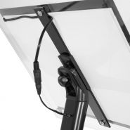 10.0248.3 - Porte-affiche incliné en méthacrylate avec LED - A4 - VKF Renzel - aluminium et verre acrylique - noir RAL 9005_2