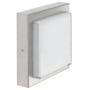 Applique murale ou hublot carré Sterlo IP65 LED 12.9W - 1500 lumens - 4000K - Acier inoxydable - Réf. 5883_2